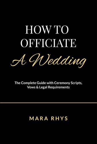 How to Officiate a Wedding by Mara Rhys, book cover